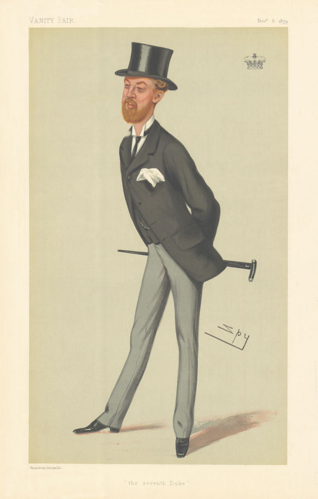 VANITY FAIR SPY CARTOON John Stewart-Murray 'The seventh Duke' of Athole 1879